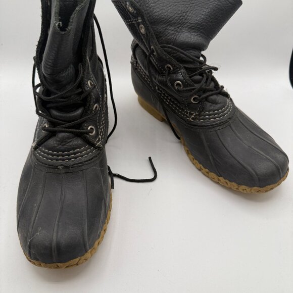 L.L. Bean Black and Tan Winter Boots - Picture 6 of 6